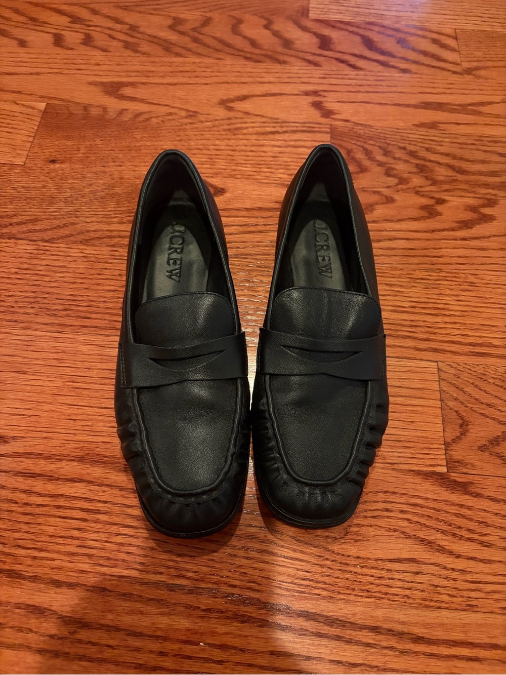 J. Crew Maison Ruched Loafers Black Size 7.5